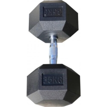 Гантель гексагональная обрезиненная ZSO, 35 кг Гантель гексагональная обрезиненная ZSO, 35 кг