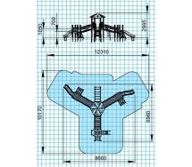Детский игровой комплекс &quot;Бабочка&quot; Т806 