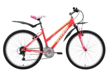 Велосипед Stark'18 Luna 26.1 V розовый/жёлтый/белый 16"