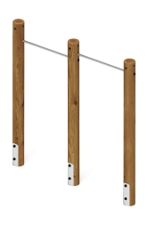 Турник взрослый двойной (лиственница темный) СО 2.20.09-Л.И1.01, фото 1