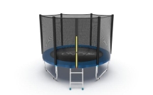 Батут с внешней сеткой и лестницей, диаметр 8ft (синий) Батут с внешней сеткой и лестницей, диаметр 8ft (синий)