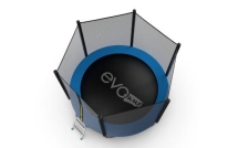 Батут с внешней сеткой и лестницей, диаметр 8ft (синий) Батут с внешней сеткой и лестницей, диаметр 8ft (синий)