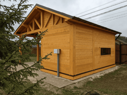 Навес для машин с хозблоком РИАН Премиум комплектация, фото 2