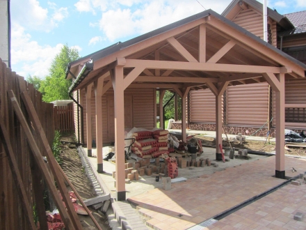 Навес для машин и гараж ШАТО Премиум комплектация, фото 2