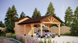 Навес для машин и гараж ШАТО Премиум комплектация, фото 3