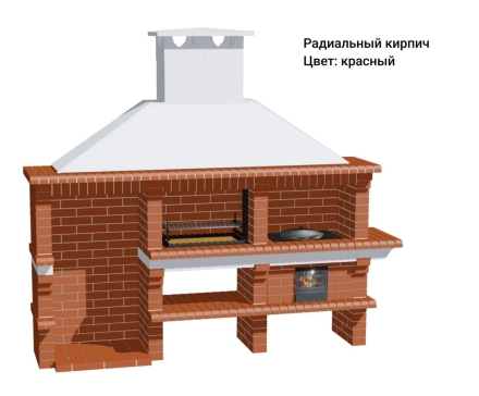 Печь Аристократ 832 Прямоугольный кирпич желтый, фото 11