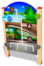 Развивающий элемент Дорожные знаки РЭ020 для детской площадки, фото 1