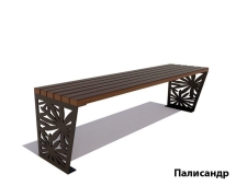 Банкетка Ромашка, Сосна 2 м Банкетка Ромашка, Сосна 2 м