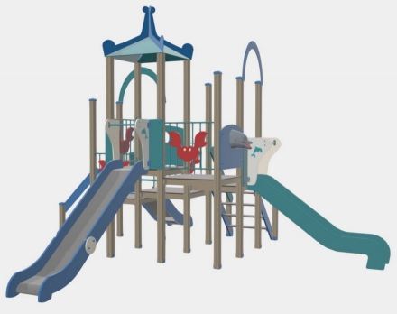 Детский игровой комплекс TORUDA Море 3D 07010, фото 2