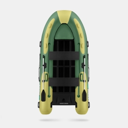 Gladiator RIB 420 AL Зелено-оливковый моторная лодка ПВХ Жесткое дно (морской алюминий), киль, фото 3