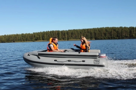 Моторная лодка ПВХ Фрегат 350 F Зеленый с фальшбортом, фото 7