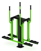 Двойные лыжи (зеленый) - Уличный тренажер - СТ 009-12.И1 Двойные лыжи (зеленый) - Уличный тренажер - СТ 009-12.И1