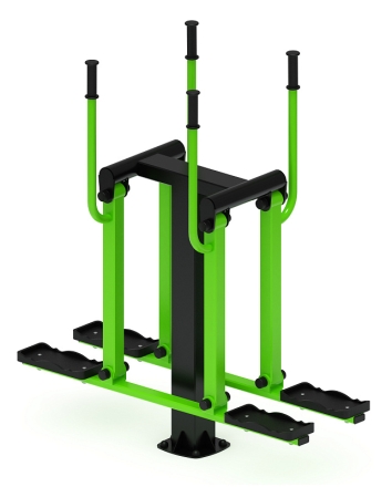 Двойные лыжи (зеленый) - Уличный тренажер - СТ 009-12.И1, фото 3