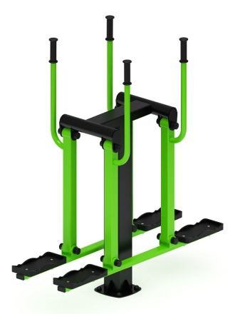 Двойные лыжи (зеленый) - Уличный тренажер - СТ 009-12.И1, фото 2