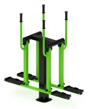 Двойные лыжи (зеленый) - Уличный тренажер - СТ 009-12.И1 Двойные лыжи (зеленый) - Уличный тренажер - СТ 009-12.И1