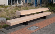 Скамья Колосс со спинкой