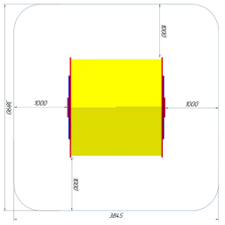 Песочница Сова ПС-43М с навесом для детской площадки, фото 2