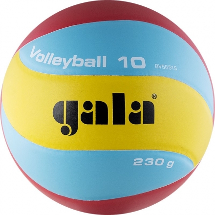 Мяч вол. &quot;GALA 230 Light 10&quot; арт. BV5651S, р. 5, синт. кожа ПУ, клееный, бут. кам, голубо-красн-желт, фото 1
