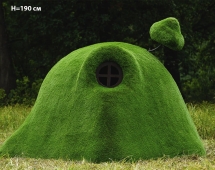 Топиари дом Сказочный, h=110 см - газон Deluxe