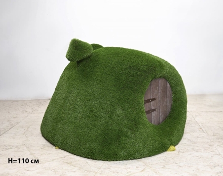 Топиари дом Сказочный, h=110 см - газон Deluxe, фото 1