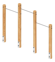 Турник взрослый тройной (лиственница) СО 2.20.10-Л.И1, фото 4