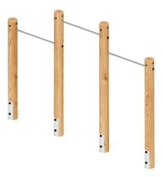 Турник взрослый тройной (лиственница) СО 2.20.10-Л.И1, фото 3