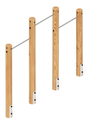 Турник взрослый тройной (лиственница) СО 2.20.10-Л.И1, фото 2