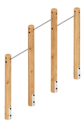 Турник взрослый тройной (лиственница) СО 2.20.10-Л.И1, фото 1