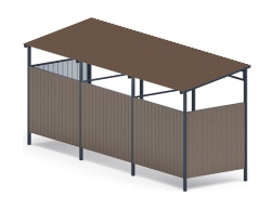 Навес контейнерной площадки для мусора (3 секции) МФ 55.02.03.3-02, фото 3