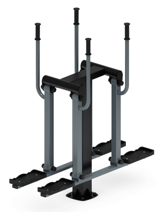 Двойные лыжи (серый) - Уличный тренажер - СТ 009-13.И1, фото 3