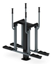 Двойные лыжи (серый) - Уличный тренажер - СТ 009-13.И1 Двойные лыжи (серый) - Уличный тренажер - СТ 009-13.И1