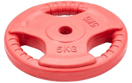 Диск обрезиненный ZSO цветной 3 HANDLE D-26,  5 кг, фото 2