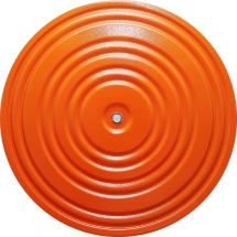 Диск здоровья металл, диаметр 28 см, окрашенный, оранжевый/черный