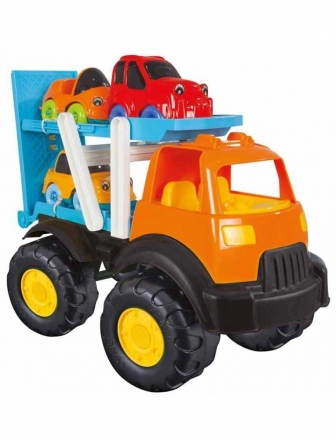 Грузовик-автовоз Pilsan Power Truck с 3-мя машинками (06-516-T), фото 1
