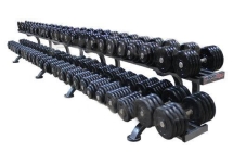 Обрезиненный гантельный ряд «Profigym» от 11 до 81 кг с шагом 2,5 кг ГП-012  Обрезиненный гантельный ряд «Profigym» от 11 до 81 кг с шагом 2,5 кг ГП-012
