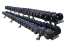 Изображение товара Обрезиненный гантельный ряд «Profigym» от 11 до 81 кг с шагом 2,5 кг ГП-012