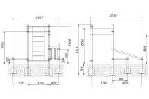 Воркаут-комплекс ВА106 для спортивных площадок Воркаут-комплекс ВА106 для спортивных площадок