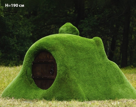 Топиари дом Сказочный, h=190 см - газон Premium, фото 1