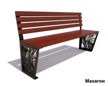 Парковая скамейка Павлин, Лиственница (без подлокотников) 2 м Парковая скамейка Павлин, Лиственница (без подлокотников) 2 м