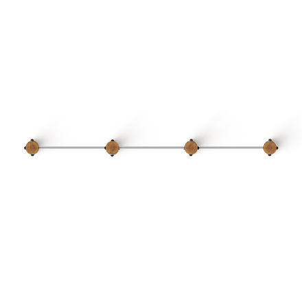 Турник взрослый тройной (лиственница темный) СО 2.20.10-Л.И1.01, фото 5