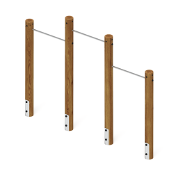 Турник взрослый тройной (лиственница темный) СО 2.20.10-Л.И1.01, фото 2