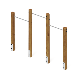 Турник взрослый тройной (лиственница темный) СО 2.20.10-Л.И1.01, фото 4