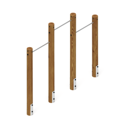 Турник взрослый тройной (лиственница темный) СО 2.20.10-Л.И1.01, фото 3