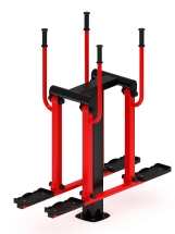 Двойные лыжи (красный) - Уличный тренажер - СТ 009-11 Двойные лыжи (красный) - Уличный тренажер - СТ 009-11