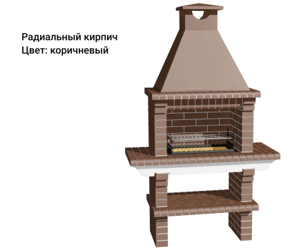 Печь Аристократ 702 Прямоугольный кирпич красный с коричневым, фото 12