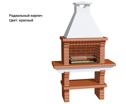 Печь Аристократ 702 Прямоугольный кирпич красный с коричневым, фото 13