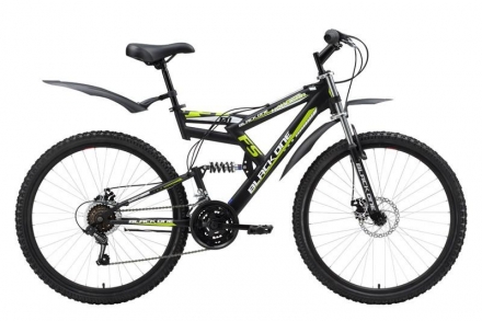 Велосипед Black One Hooligan Fs Disc черно-зеленый 19&quot;, фото 1