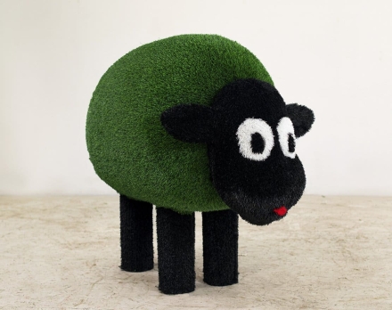 Топиари овечка Кучерявая, h=100см - газон Deluxe Green+Есо, фото 1