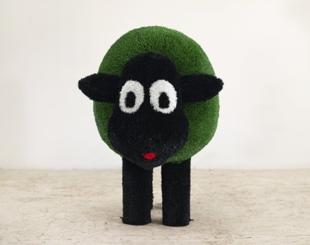 Топиари овечка Кучерявая, h=100см - газон Deluxe Green+Есо, фото 2