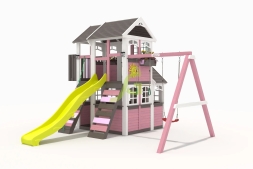 Детская площадка IgraGrad Клубный домик 3 Luxe мод.2  Розовый, фото 3